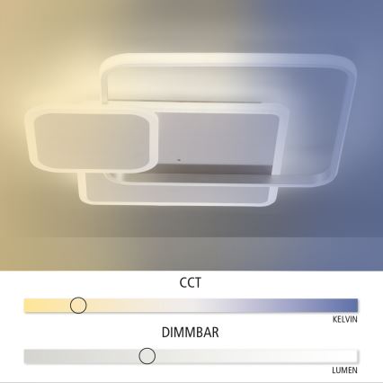 Paul Neuhaus 8319-55 - LED Dimming ceiling light EMILIO LED/53W/230V + remote control