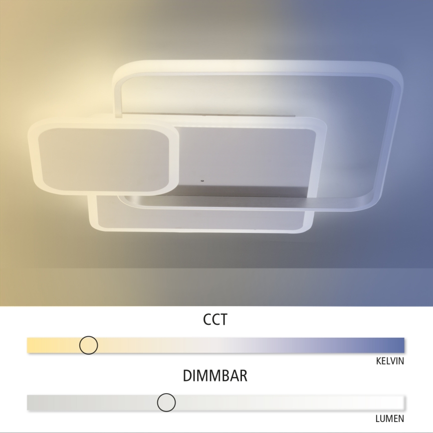 Paul Neuhaus 8319-55 - LED Dimming ceiling light EMILIO LED/53W/230V + remote control