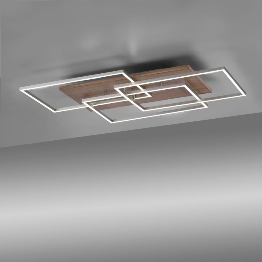 Paul Neuhaus 8330-79 - LED Dimmable surface-mounted chandelier PALMA 3xLED/12W/230V pine + remote control