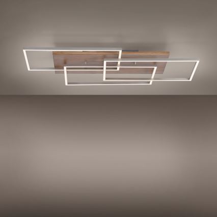 Paul Neuhaus 8330-79 - LED Dimmable surface-mounted chandelier PALMA 3xLED/12W/230V pine + remote control
