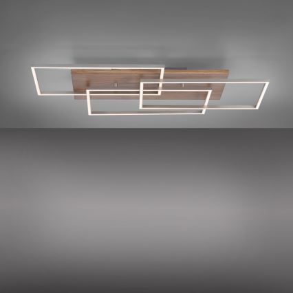 Paul Neuhaus 8330-79 - LED Dimmable surface-mounted chandelier PALMA 3xLED/12W/230V pine + remote control