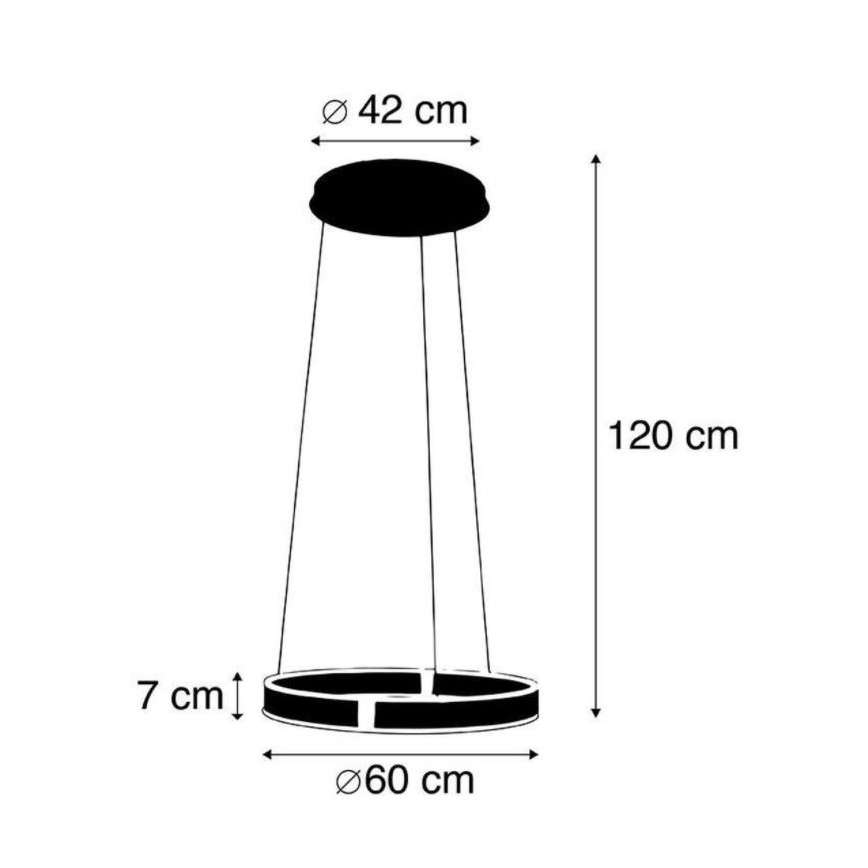 Paul Neuhaus 8361-55 - LED Dimmable chandelier on a string with a sensor ARINA LED/27W/230V