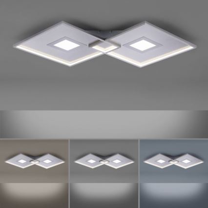 Paul Neuhaus 8378-55 - LED Dimmable ceiling light AMARA LED/45W/230V shiny chrome + remote control
