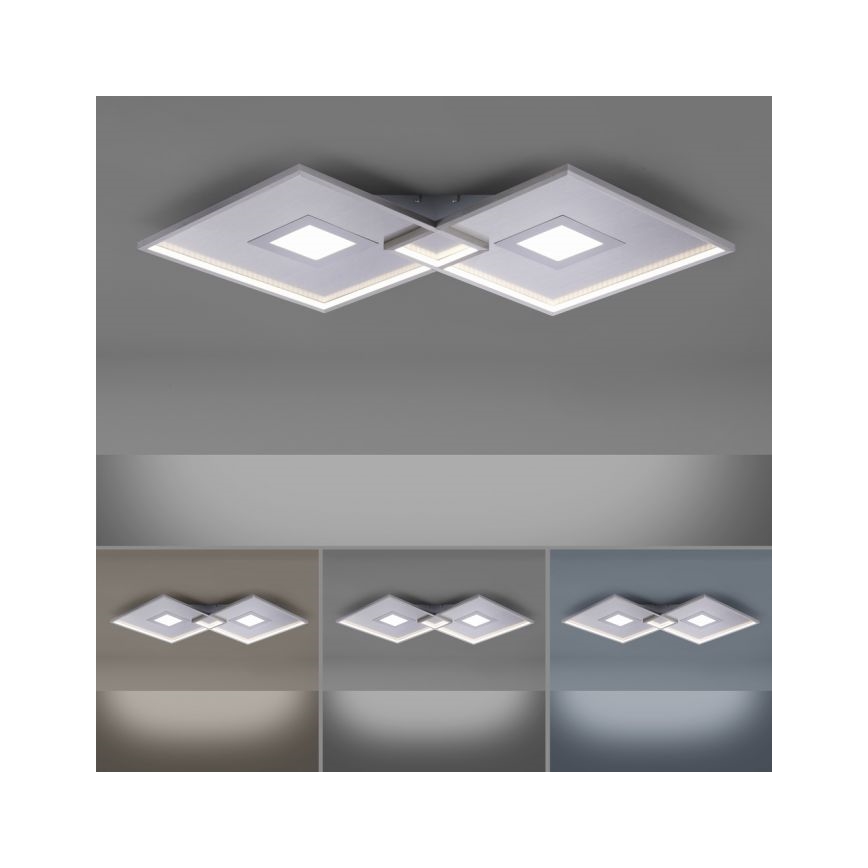 Paul Neuhaus 8378-55 - LED Dimmable ceiling light AMARA LED/45W/230V shiny chrome + remote control