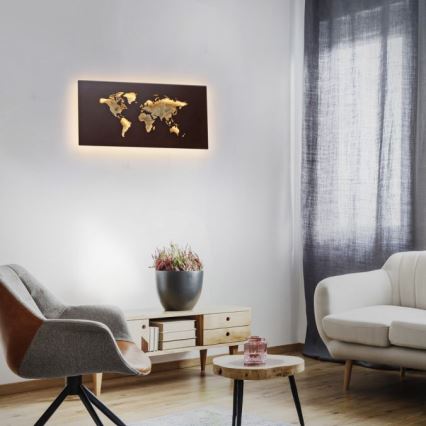 Paul Neuhaus 9056-48 - LED Wall decorative light MAP LED/25W/230V 3000K