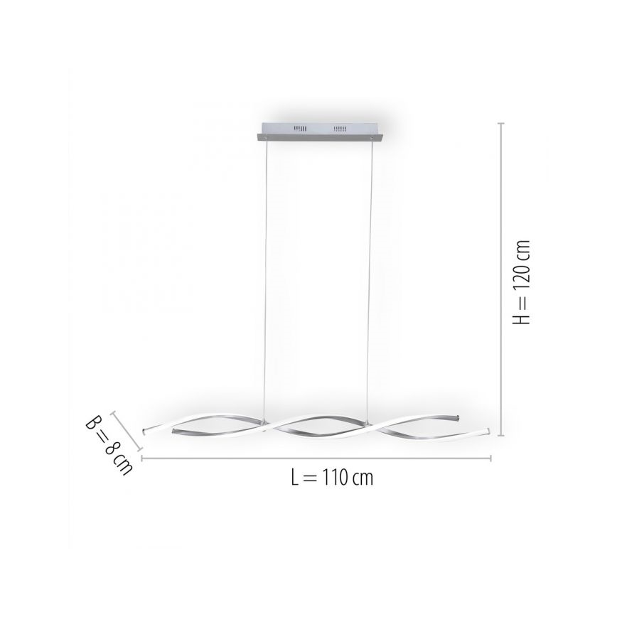 Paul Neuhaus 9142-55 - LED Dimmable chandelier on a string POLINA 2xLED/10,2W/230V