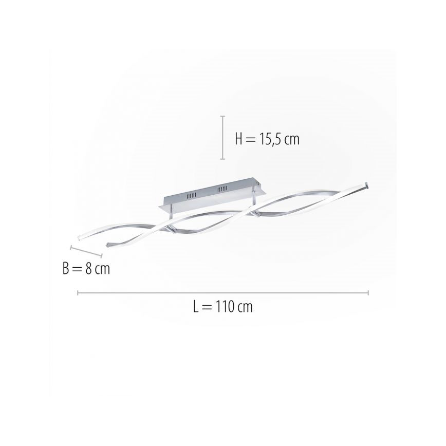 Paul Neuhaus 9143-55 - LED Dimmable surface-mounted chandelier POLINA 2xLED/10,2W/230V