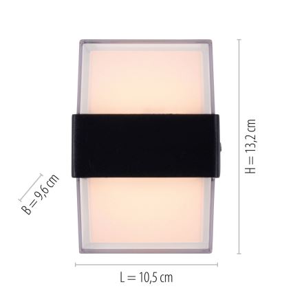 Paul Neuhaus 9480-13 - LED Outdoor wall light CARA LED/8W/230V IP44
