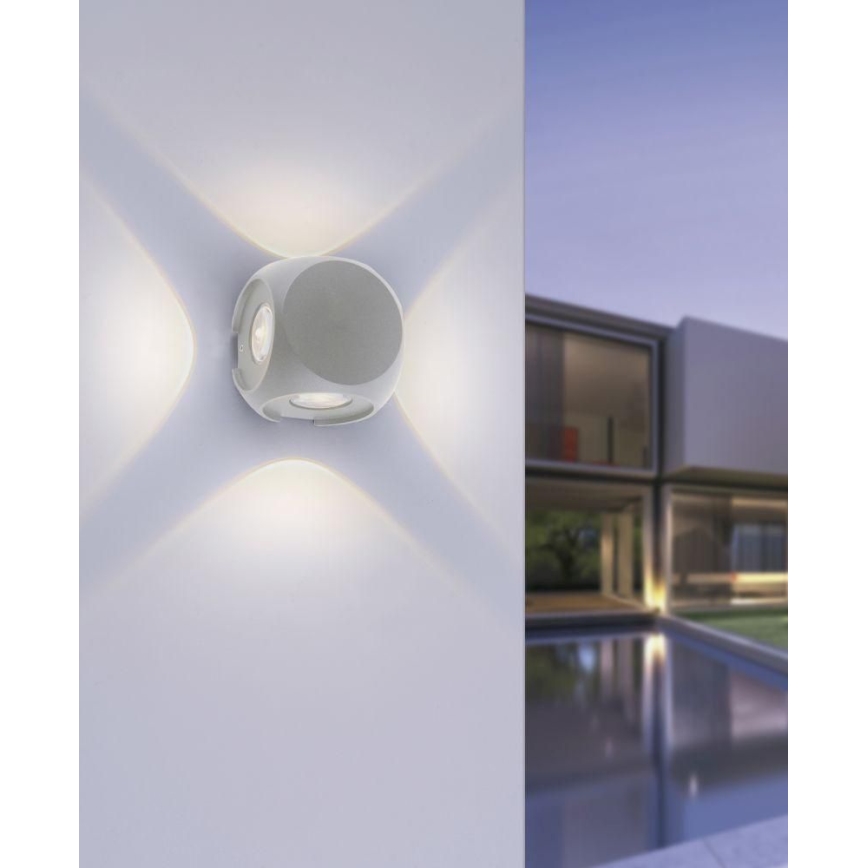 Paul Neuhaus 9485-21 - LED Outdoor wall light CARLO 4xLED/0,8W/230V IP54