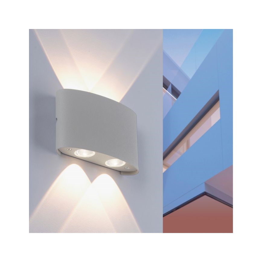 Paul Neuhaus 9487-21 - LED Outdoor wall light CARLO 4xLED/0,8W/230V IP54