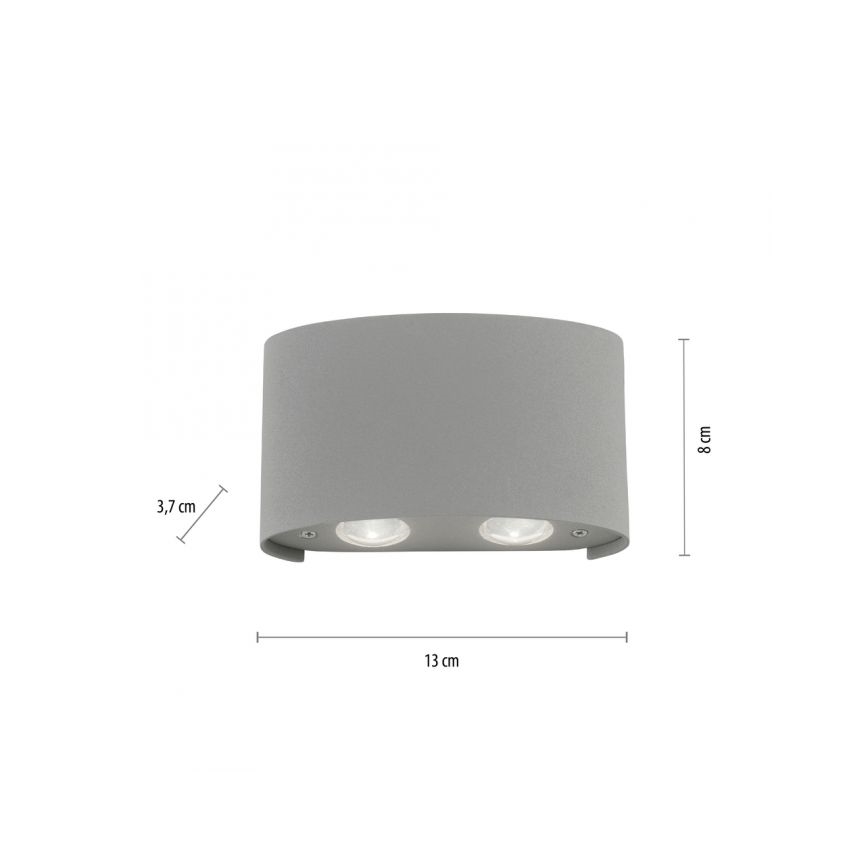 Paul Neuhaus 9487-21 - LED Outdoor wall light CARLO 4xLED/0,8W/230V IP54