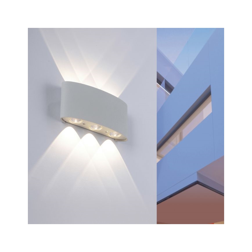 Paul Neuhaus 9488-21 - LED Outdoor wall light CARLO 6xLED/0,8W/230V IP54