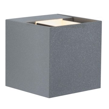 Paulmann 18000 - 2xLED/3W IP65 Outdoor wall light CYBO 230V grey