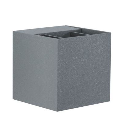 Paulmann 18000 - 2xLED/3W IP65 Outdoor wall light CYBO 230V grey
