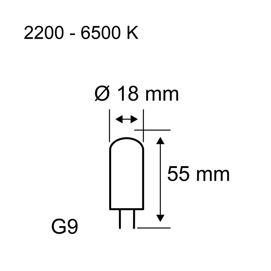 Paulmann 28820 - LED Dimmable G9 Bulb, 4 W, 230 V, 2200–6500 K