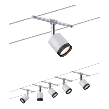 Paulmann 3981 - SET 5xLED/4W Spotlight for a string system TUBE 230V