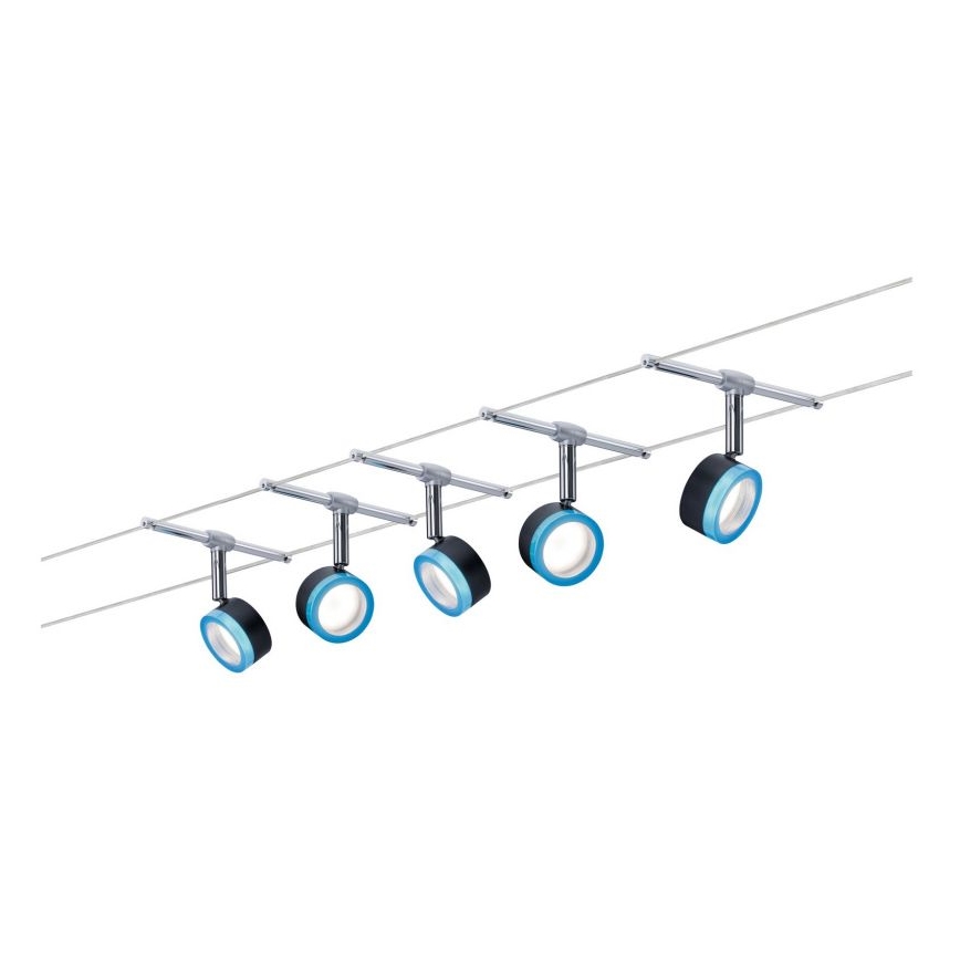 Paulmann 3982 - SET 5xLED/4W Spotlight for a string system TIP 230V