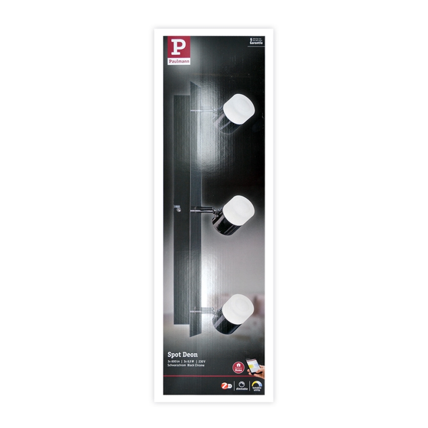 Paulmann 50099 - 3xLED/6,5W Dimmable spotlight SMART DEON 230V ZigBee