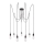 Paulmann 50390 - Chandelier on a string NEORDIC 7xE27/20W/230V spider