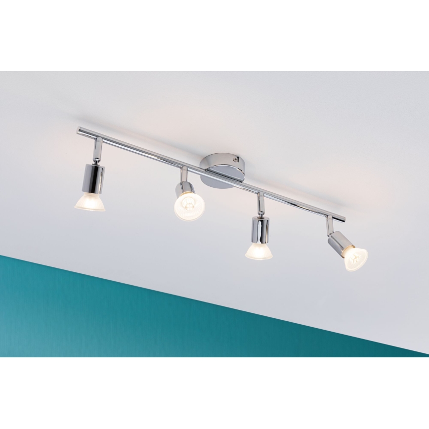 Paulmann 66753 - 4xGU10/10W IP44 Bathroom spotlight CAROLINA 230V
