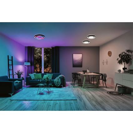 Paulmann 70545 - LED RGBW/38,5W Dimmable ceiling light RAINBOW 230V 3000-6500K + remote control