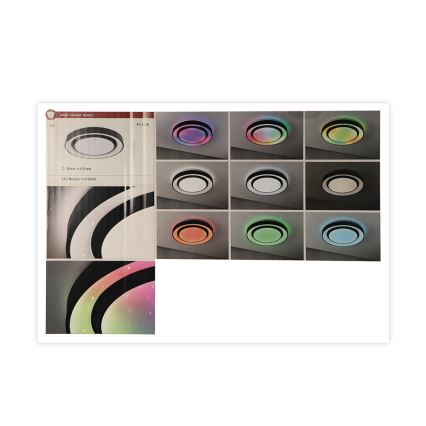 Paulmann 70545 - LED RGBW/38,5W Dimmable ceiling light RAINBOW 230V 3000-6500K + remote control