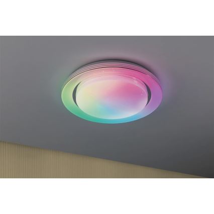 Paulmann 70546 - LED RGBW/22W Dimmable ceiling light RAINBOW 230V 3000-6500K + remote control