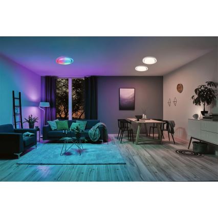 Paulmann 70547 - LED RGBW/38,5W Dimmable ceiling light RAINBOW 230V 3000-6500K + remote control