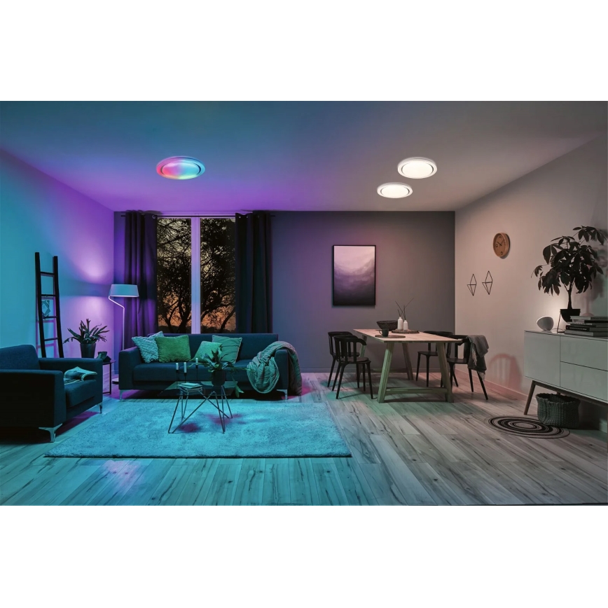 Paulmann 70547 - LED RGBW/38,5W Dimmable ceiling light RAINBOW 230V 3000-6500K + remote control