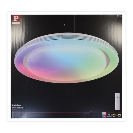 Paulmann 70547 - LED RGBW/38,5W Dimmable ceiling light RAINBOW 230V 3000-6500K + remote control