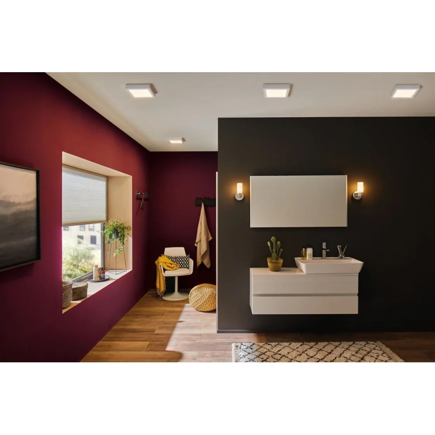 Paulmann 70645 - LED/12,5W Ceiling light LUNAR 230V 22,5x22,5 cm white