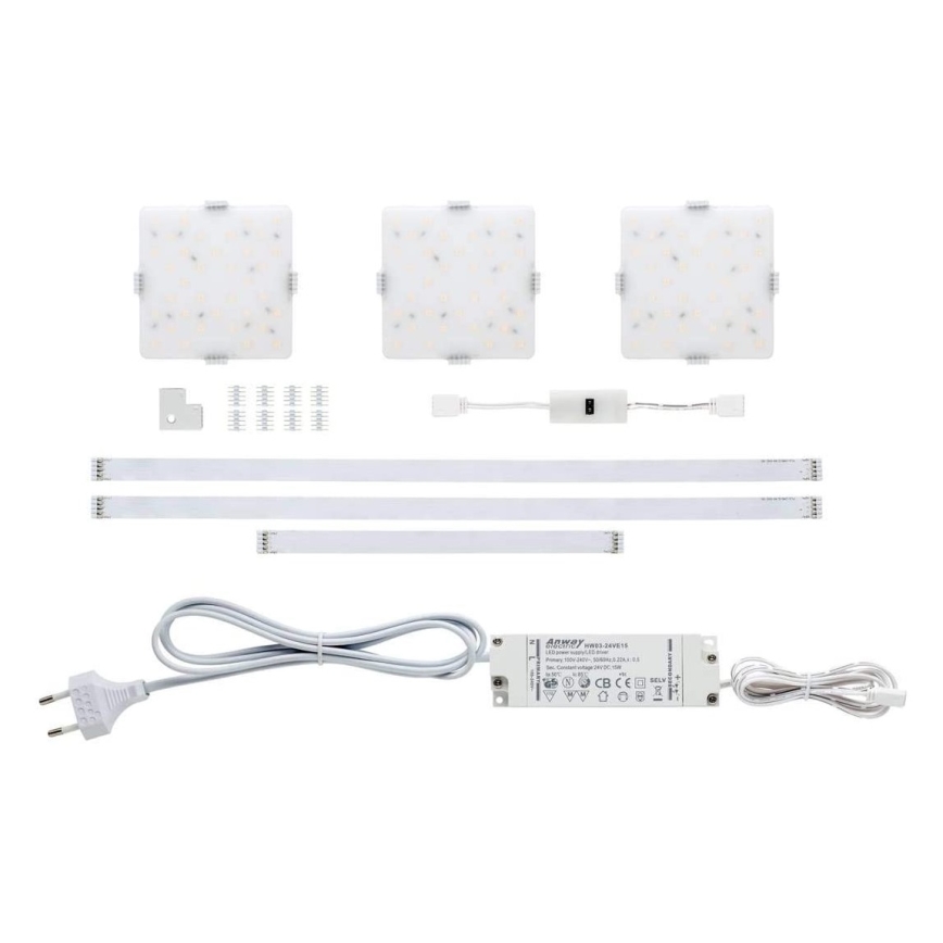 Paulmann 70710 - SET 3xLED/3,3W Furniture lighting with a sensor SOFTPAD 230V 2700K