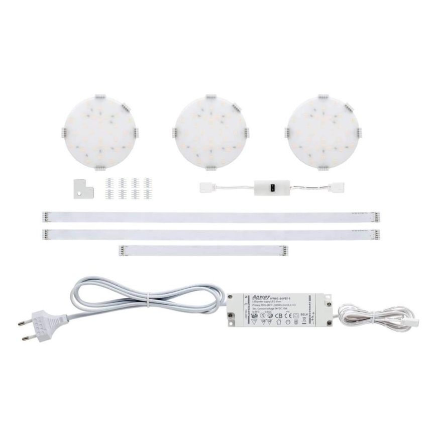 Paulmann 70711 - SET 3xLED/2,8W Furniture lighting with a sensor SOFTPAD 230V 2700K