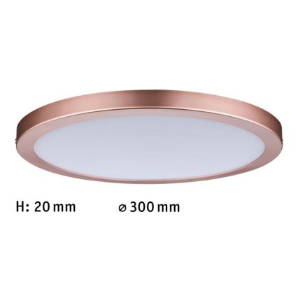 Paulmann 70872 - LED/22W Dimmable panel ATRIA 230V 2700K d. 30 cm Rose gold
