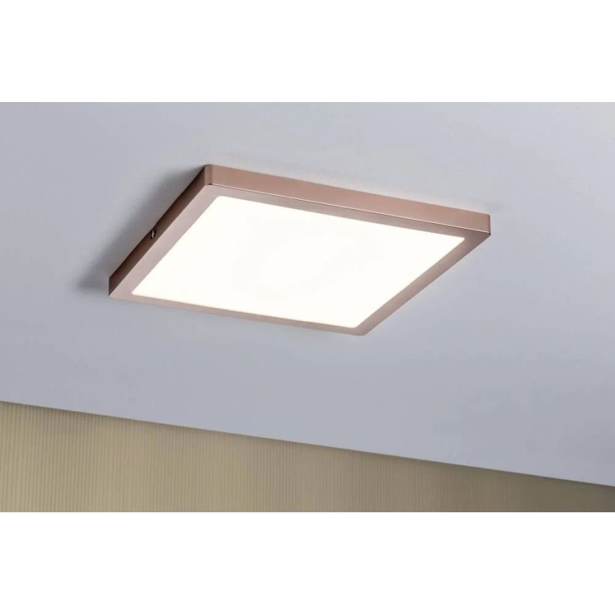 Paulmann 70873 - LED/24W Dimmable panel ATRIA 230V 2700K 30x30 cm rose gold