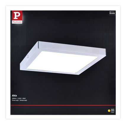 Paulmann 70982 - LED/22W Ceiling light ABIA 230V