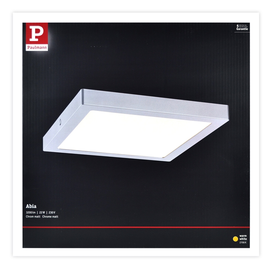 Paulmann 70982 - LED/22W Ceiling light ABIA 230V