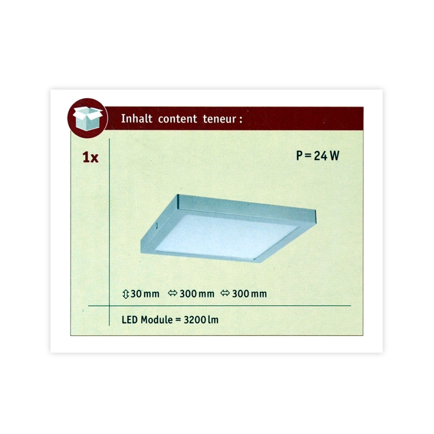 Paulmann 70982 - LED/22W Ceiling light ABIA 230V