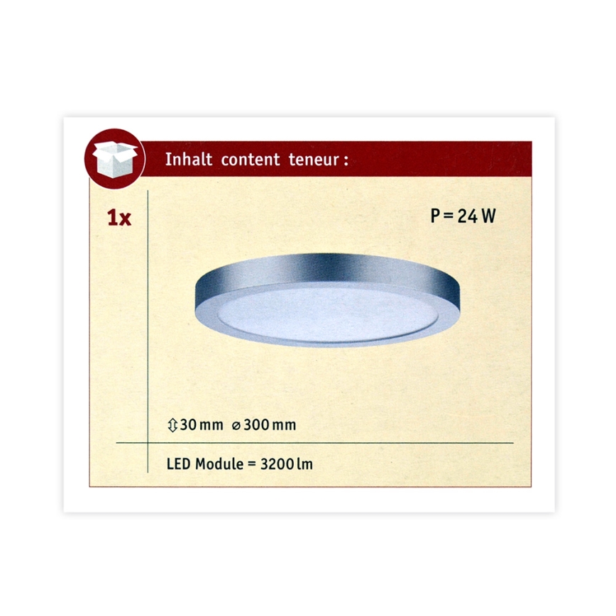 Paulmann 70983 - LED/22W Ceiling light ABIA 230V