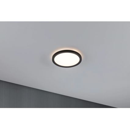 Paulmann 70997 - LED/11,2W Surface-mounted panel ATRIA 230V 3000K d. 19 cm black