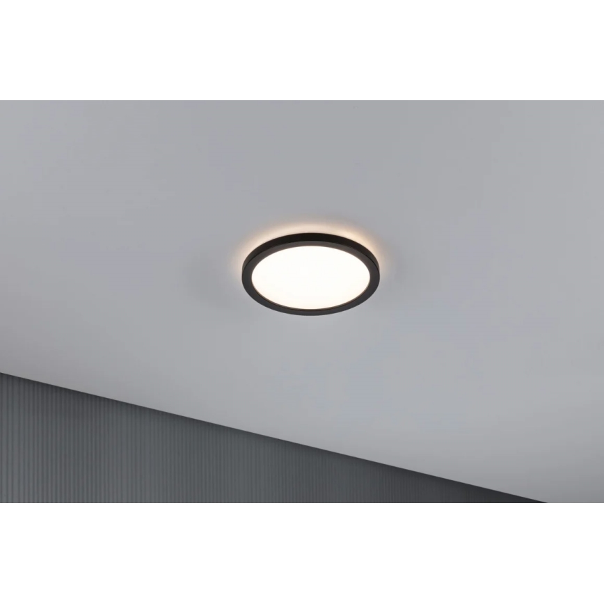 Paulmann 70997 - LED/11,2W Surface-mounted panel ATRIA 230V 3000K d. 19 cm black