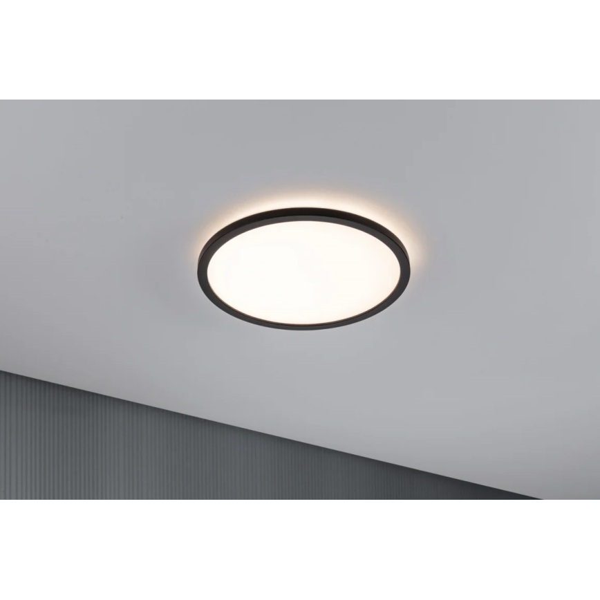 Paulmann 70998 - LED/16W Surface-mounted panel ATRIA 230V 3000K d. 29,3 cm black