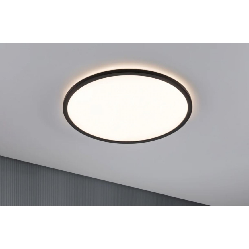 Paulmann 70999 - LED/22W Dimmable panel ATRIA 230V 3000K d. 42 cm black