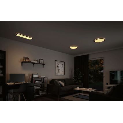Paulmann 70999 - LED/22W Dimmable panel ATRIA 230V 3000K d. 42 cm black