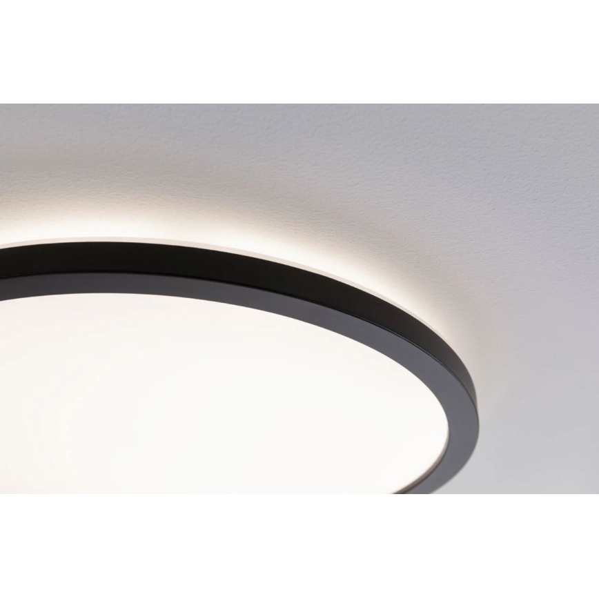 Paulmann 70999 - LED/22W Dimmable panel ATRIA 230V 3000K d. 42 cm black