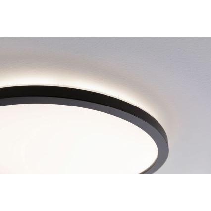 Paulmann 70999 - LED/22W Dimmable panel ATRIA 230V 3000K d. 42 cm black