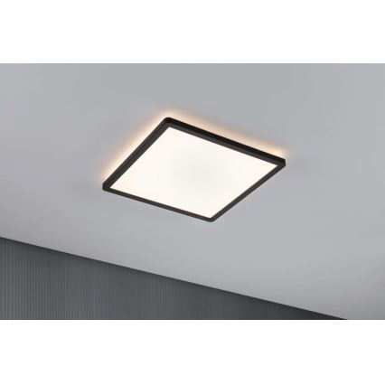 Paulmann 71001 - LED/16W Surface-mounted panel ATRIA 230V 3000K 29,3x29,3 cm black