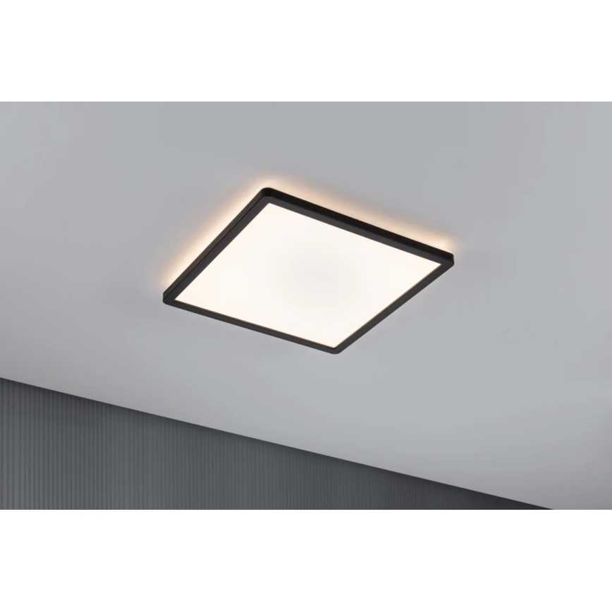Paulmann 71001 - LED/16W Surface-mounted panel ATRIA 230V 3000K 29,3x29,3 cm black