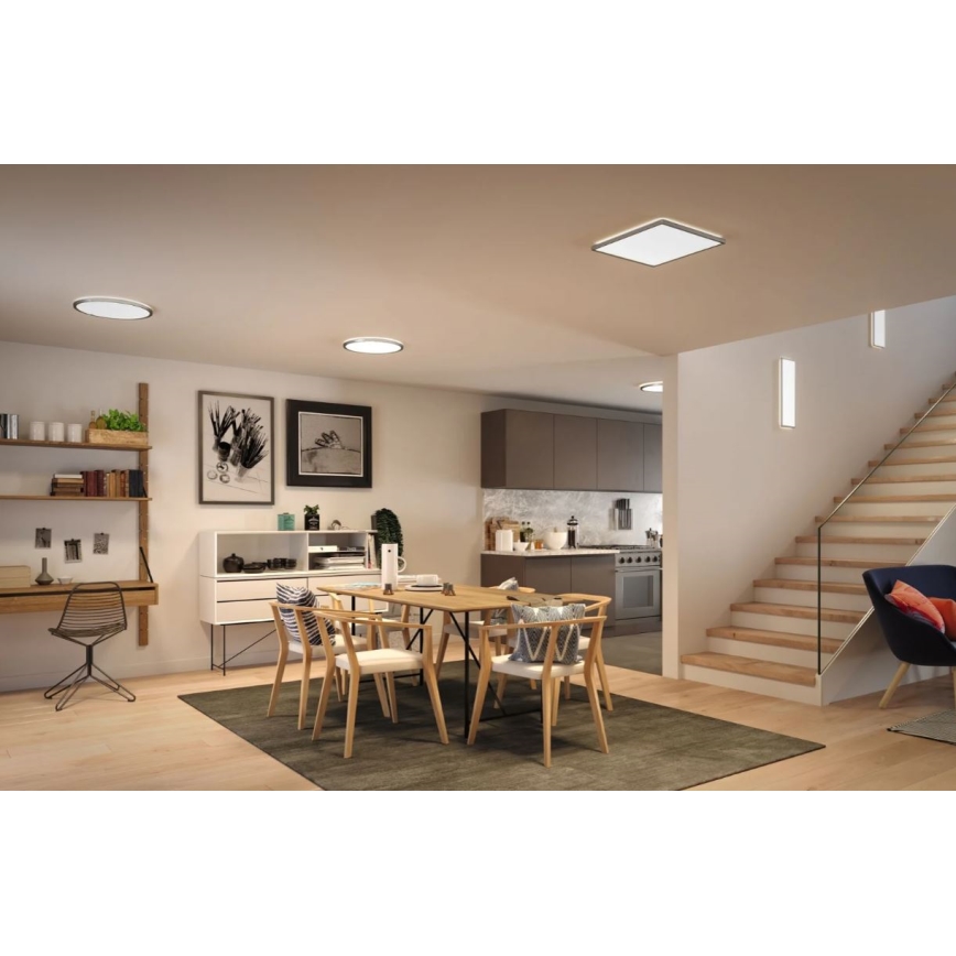 Paulmann 71009 - LED/22W Dimmable panel ATRIA 230V 4000K 42x42 cm matte chrome