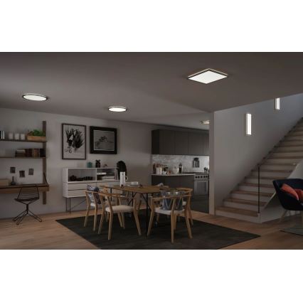 Paulmann 71009 - LED/22W Dimmable panel ATRIA 230V 4000K 42x42 cm matte chrome